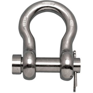 Suncor Round Pin Anchor Shackle Stainless Steel (T316) 5/8" - Plain