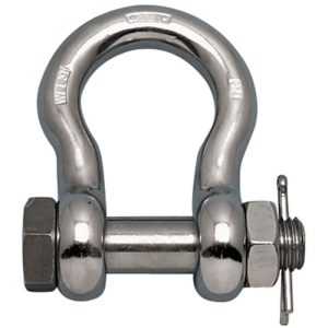Suncor Bolt Type Anchor Shackle Stainless Steel (T316) 7/8" - Plain