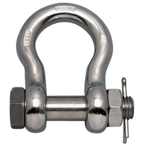 Suncor Bolt Type Anchor Shackle Stainless Steel (T316) 7/8" - Plain (USA)