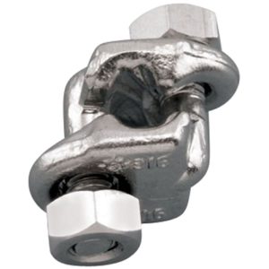 Suncor 1/2" Chair Type Wire Rope Clip - Type 316 Stainless Steel