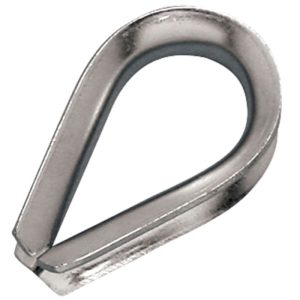 1/4" Mil Spec AN100 Thimble - Stainless Steel (316)