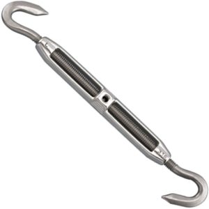 Suncor Turnbuckle Hook & Hook Stainless Steel (T316) 5/16" x 4" - Plain