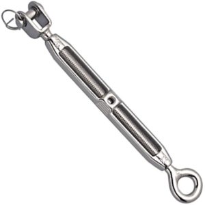 Suncor Turnbuckle Jaw & Eye Stainless Steel (T316) 1/4" x 3" - Plain