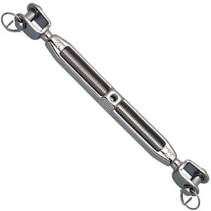 Suncor Turnbuckle Jaw & Jaw Stainless Steel (T316) 5/8" x 8" - Plain