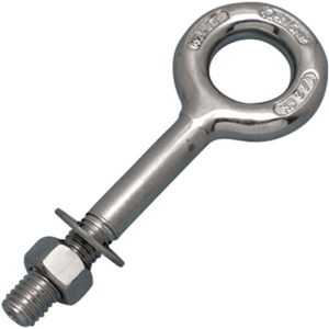 Suncor Forged Plain Eye Bolt M6 x 2" - Stainless Steel (T316)