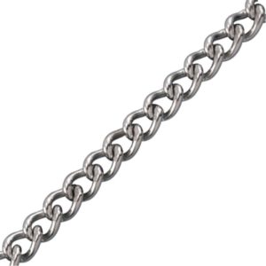 Twist Link Chain S8 Stainless Steel (T304) 3/32" - 7/64" - Per Foot