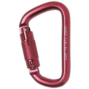 ProClimb Modified D Aluminum Rescue Carabiner - 2-Stage Locking