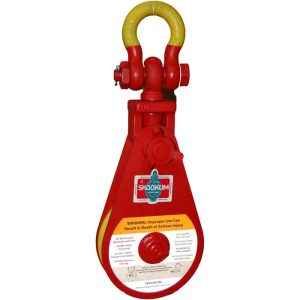 Skookum Alloy Snatch Block with Shackle 15 Ton (10" Sheave, 3/4" - 7/8" Wire Rope)
