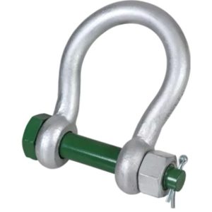 Green Pin G-4243 Alloy Bolt Type BigMouth Bow Shackle 1-3/8" - Hot Dip Galvanized