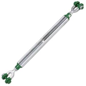 Green Pin G-6333 Polar Turnbuckle Jaw & Jaw 1/2" x 12" - Hot Dip Galvanized