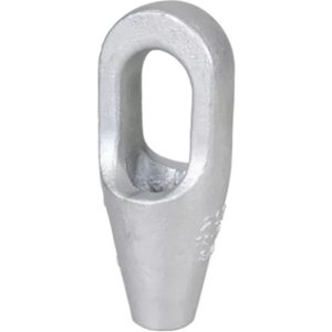 Green Pin 1-1/8" G-6411 Galvanized Closed Spelter Socket
