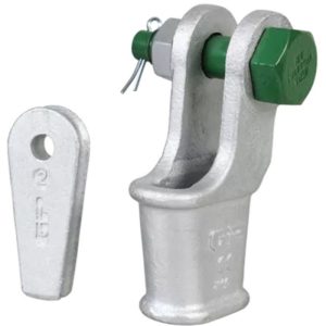 Green Pin 1-5/8" G-6423 Open Wedge Socket with Safety Bolt