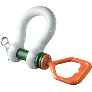 Green Pin P-5361D Tapered Pin ROV Shackle with D-Handle 1-1/4" - Painted