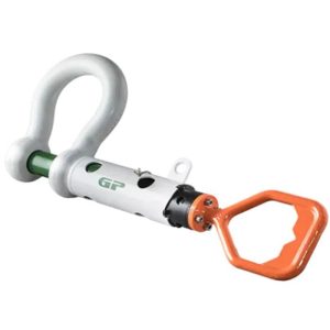 Green Pin P-5362D Guided Pin ROV Shackle with D-Handle 1-1/4" - Painted