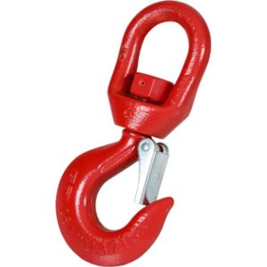 Green Pin P-6703A Grade 80 Swivel Hoist Hook with Latch (WLL 2.5 ton)
