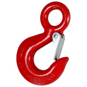 Green Pin P-6714A Grade 80 Eye Hoist Hook with Latch (WLL 22 ton)