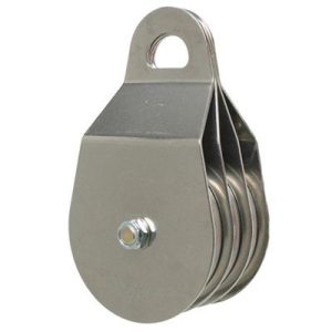 CMI 4" Heavy Duty Triple Pulley Stainless Steel Bush