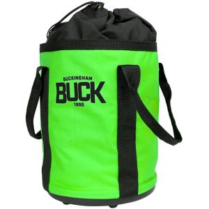Buck Rope Bucket with Rubber Bottom - BuckViz Green