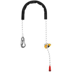 Petzl GRILLON HOOK Adjustable Positioning Lanyard 4m (13.1 ft) - White/Yellow