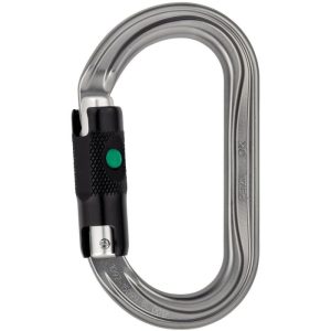 Petzl OK Aluminum Carabiner - Ball-Locking Gate - Gray
