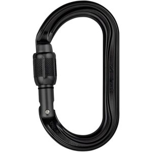 Petzl OK Aluminum Carabiner - Screw Locking  - Black