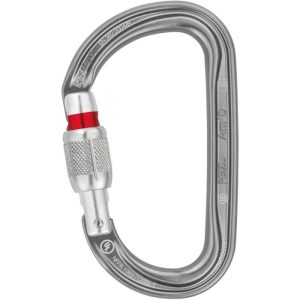 Petzl® Am'D Aluminum Carabiner - Screw Locking - Gray with Bright Gate
