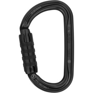 Petzl® Am'D Aluminum Carabiner - 3-Stage Locking - Black (NFPA)