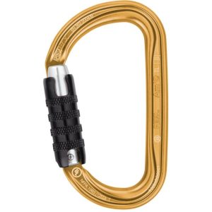Petzl Am'D Aluminum Carabiner - 3-Stage Locking - Gold