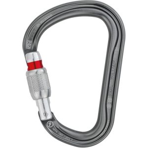 Petzl® William Aluminum Carabiner - Screw Locking - Gray with Bright Gate