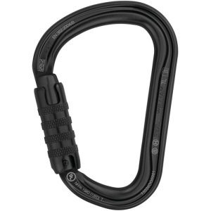 Petzl® William Aluminum Carabiner - 3-Stage Locking - Black (NFPA)