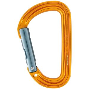 Petzl Sm'D Aluminum Carabiner - Non-Locking Gate - Yellow