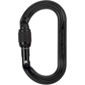 Petzl OXAN Steel Carabiner - Screw Locking - Black