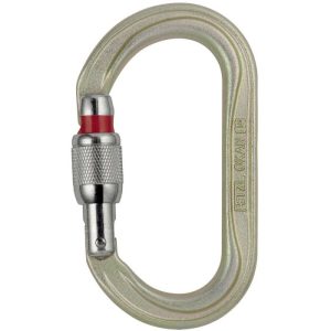 Petzl® Oxan Steel Carabiner - Screw Locking - Gold with Bright Gate (NFPA)