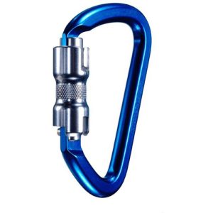 SMC Kinetic Aluminum Carabiner - 2-Stage Locking - Blue (NFPA)