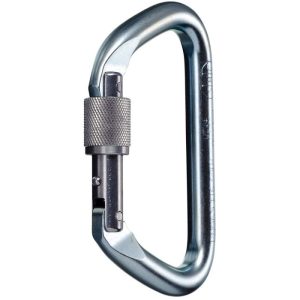 SMC NFPA Large Alloy Steel D Carabiner - Screw Locking (NFPA)