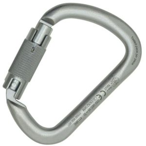 Kong X-Large Carbon Auto Block Carabiner - 3-Stage Locking - Lunar White
