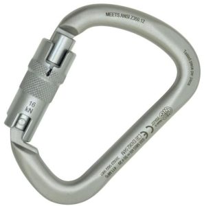 Kong X-Large C Steel Carabiner - 3-Stage Locking - Lunar White (ANSI)