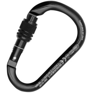 Kong HMS Napik Aluminum Carabiner - Screw Locking - Cyan
