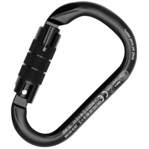 Kong HMS Napik Aluminum Carabiner - 2-Stage Locking - Black