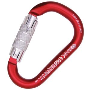 Kong HMS Napik Aluminum Carabiner - 2-Stage Locking - Red