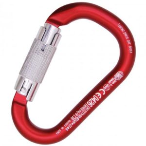 Kong HMS Napik Auto Block Carabiner - 3-Stage Locking - Red