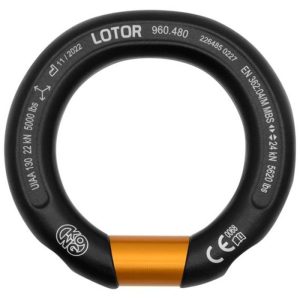 Kong Aluminum Lotor Ring 48mm x 45mm - Black/Orange