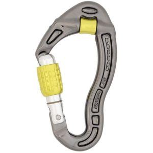 DMM Revolver Aluminum Carabiner (Screw Locking) - Titanium/Lime