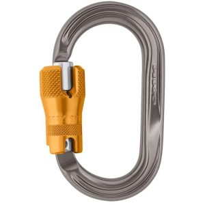 DMM ANSI Americano Aluminum Carabiner (3-Stage Locking) - Titanium/Gold