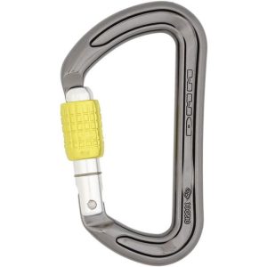 DMM Zodiac Aluminum Carabiner (Screw Locking) - Titanium/Lime
