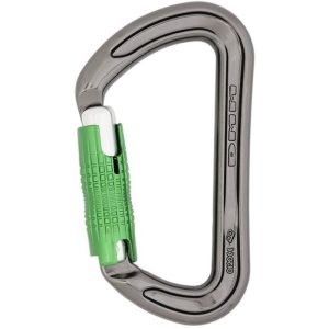 DMM Zodiac Aluminum Carabiner (3-Stage Locking) - Titanium/Green