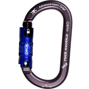 Rock Exotica rockO Aluminum Carabiner - 3-Stage ORCA-Lock - Plum