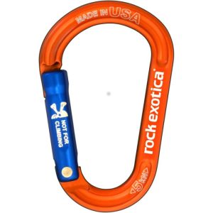 Rock Exotica rockX Aluminum Accessory Carabiner - Non-Locking - Orange