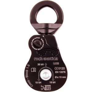 Rock Exotica P51-B Omni-Block 1.5" Swivel Pulley (Black)