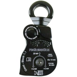 Rock Exotica P54-B Omni-Block 1.1" Swivel Pulley (Black)